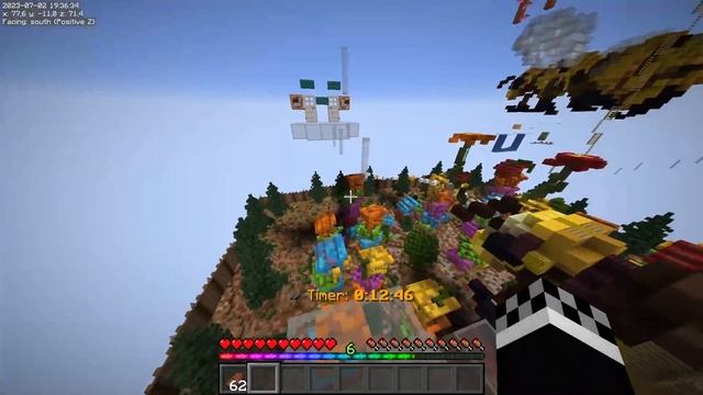 I MADE ONLY UP IN MINECRAFT! | #onlyupinmc |