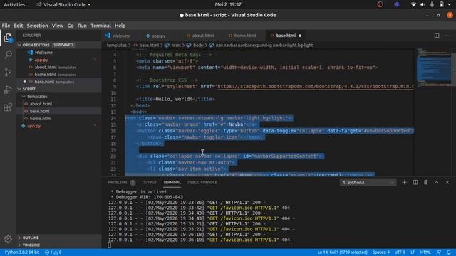 DEVNET INDONESIA - VLOG PYTHON FLASK BASIC DAN OFFLINE BOOTSTRAP (BAHASA) смотреть онлайн