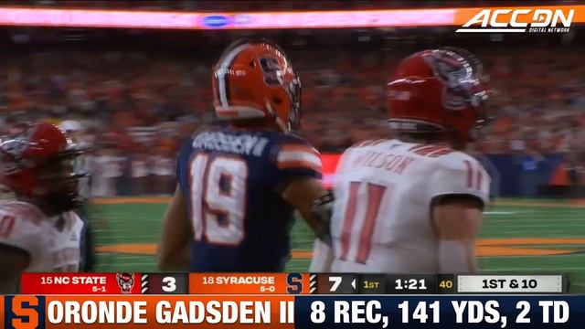 Syracuse Oronde Gadsden II Sets New Career Highs In Win Over NC State смотреть онлайн