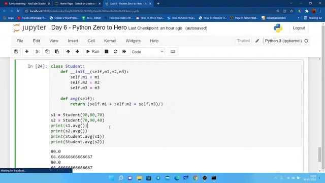 Day 6 - Python Zero to Hero Training - Object Oriented Programming смотреть онлайн