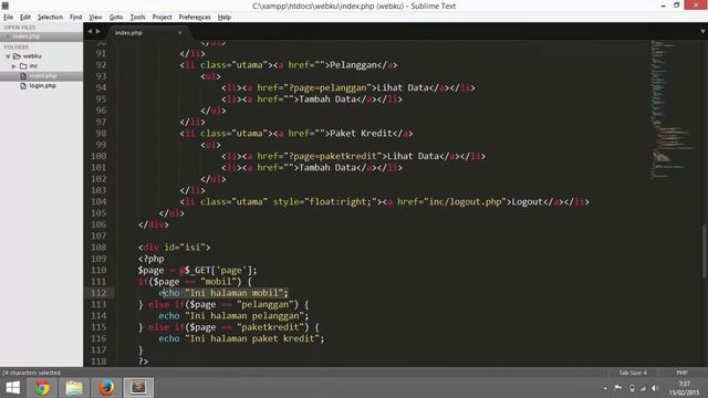 Membuat Isi Halaman Web Menjadi Dinamis dengan PHP (4) смотреть онлайн