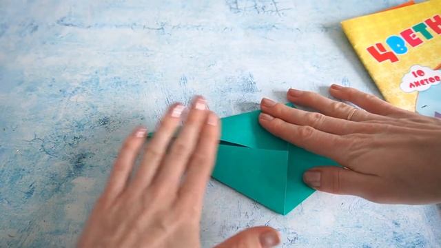 Тюльпан оригами вместе с детьми/поделка на 8 марта из бумаги смотреть онлайн