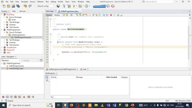 Java 4 Comments and main method смотреть онлайн