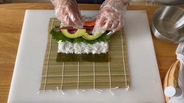 How To Make FUTOMAKI SUSHI ROLL- Seafood & Vegetables - EHO MAKI - Japanese Mum Cooking