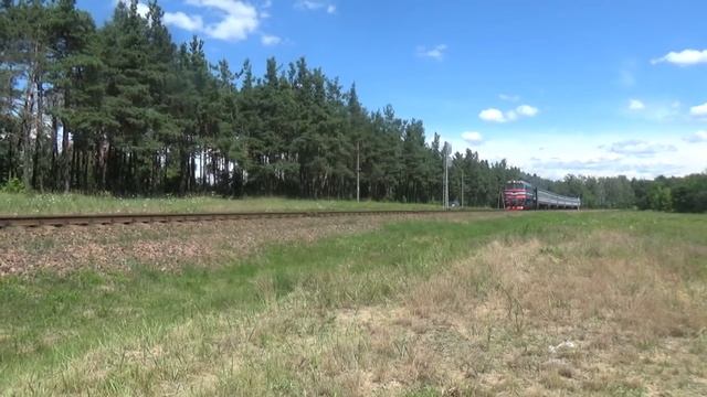Пригородный поезд №6525 Осиповичи → Солигорск смотреть онлайн