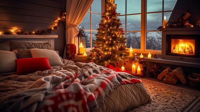 Relaxing Piano Music For Stress Relief, Deep Sleep - Cozy Christmas Background For Sleep смотреть онлайн