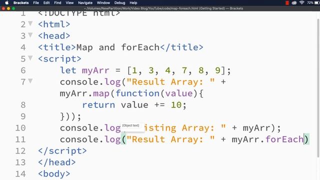 JavaScript: Difference between map & forEach Methods | Looping Methods | Iterate Over An Array смотреть онлайн