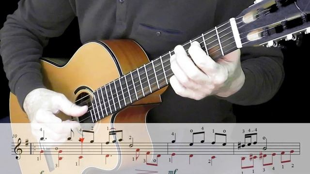 Иоганн Себастьян Бах, менуэт (ми минор) - на гитаре. смотреть онлайн