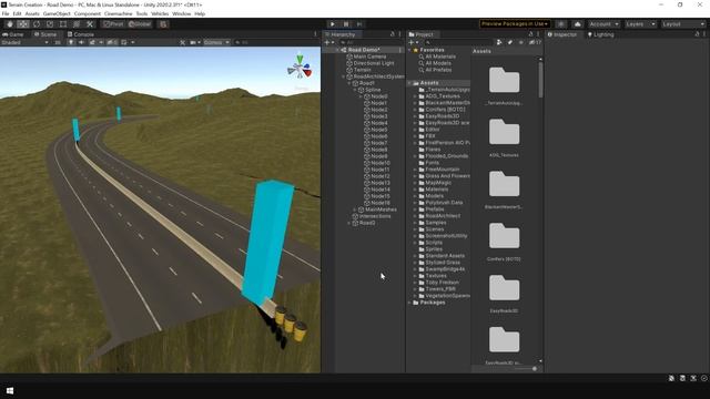 How to Create Road Tracks Using Road Architect in Unity смотреть онлайн