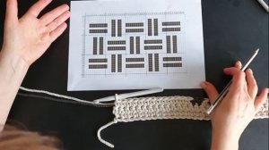 Узор для ковра крючком. Жаккард