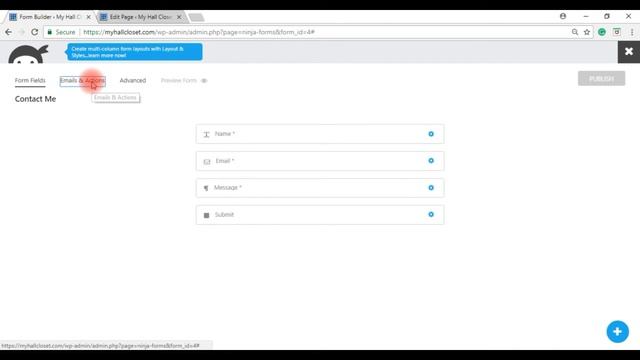 How to Add a Ninja Form to a WP Contact Page смотреть онлайн