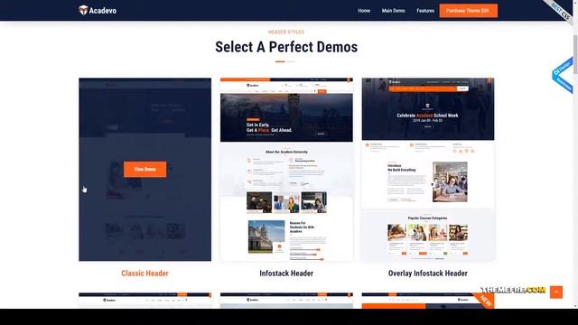Acadevo - Academics and Education LMS WordPress Theme education WP theme school Website Builder смотреть онлайн