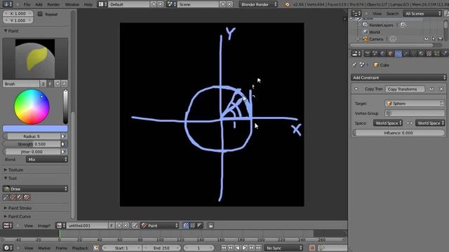 Blender Tutorial - Math for Animators - Radians смотреть онлайн