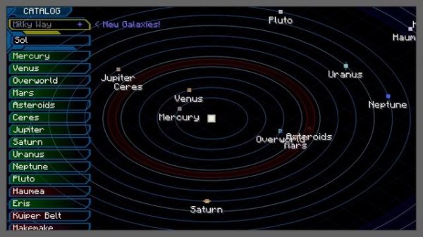 The solar system in minecraft.