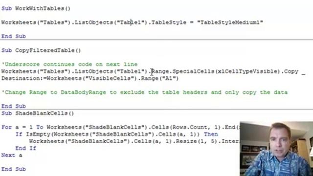 Excel Video 421 Referencing Tables in VBA смотреть онлайн