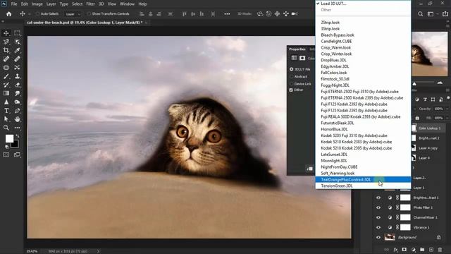 Big Kitten ~ Surreal Under the Beach Photoshop Manipulation Tutorial смотреть онлайн