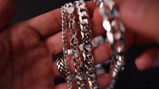 Flat Curb Chain Collection Sterling Silver 925 смотреть онлайн