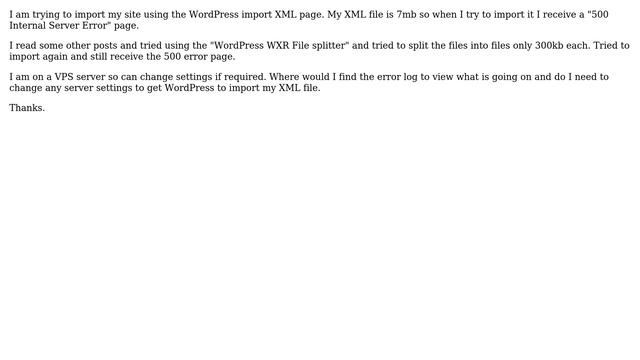 Wordpress: What server settings are required to import WordPress XML file смотреть онлайн