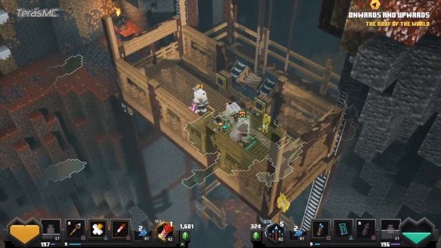 Minecraft Dungeons Windswept Peaks Gameplay Co-Op Walkthrough смотреть онлайн
