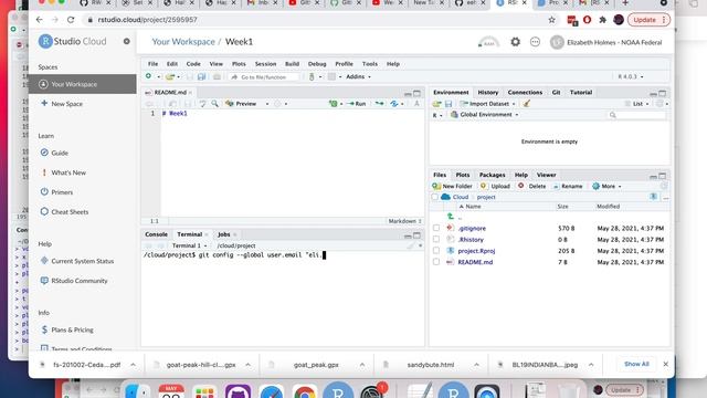 Week 1 Connect RStudio Cloud to GitHub смотреть онлайн
