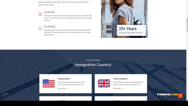 Eastend Immigration Visa Consulting WordPress Theme student coaching Build Website смотреть онлайн