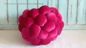 Как сшить гигантскую малину. Декоративная подушка малинка быстро и просто! | Elma-toys