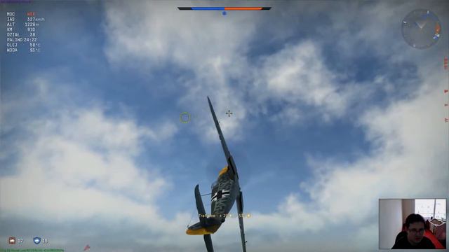War Thunder pl: Bf 109 F-1 bitwa realistyczna. смотреть онлайн