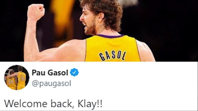 NBA Players React to the Return of Klay Thompson! смотреть онлайн