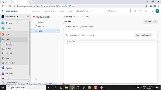 Azure Repos (GIT) end to end explanation and demo with practical use-case смотреть онлайн