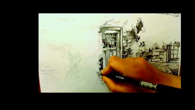 Как нарисовать глицинию гелевой ручкой смотреть онлайн