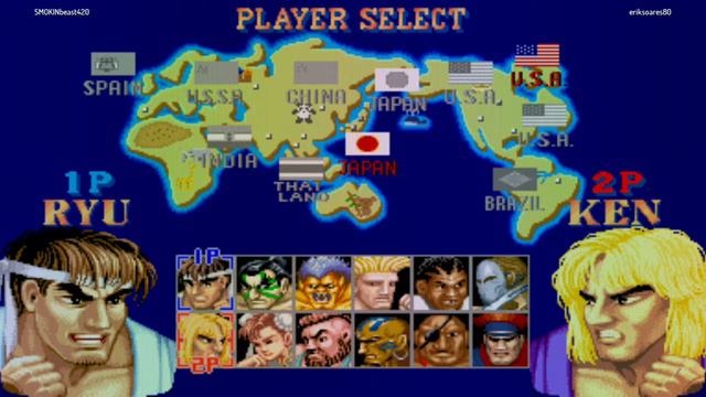Street Fighter 2 Hyper Fighting (SMOKINbeast420 vs eriksoares80) смотреть онлайн