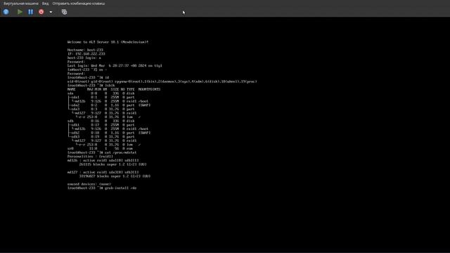 alt mdraid LVM дополнительная установка загрузчика на оба диска смотреть онлайн
