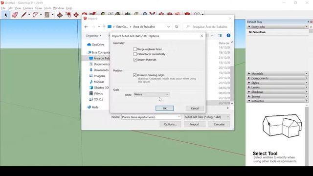 Como Exportar do AutoCAD para o SketchUp (Arquivo DWg) смотреть онлайн