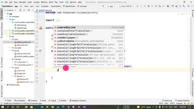 City Exhibitors App animated Splash Screen with Animations in Android Studio Part 01 смотреть онлайн