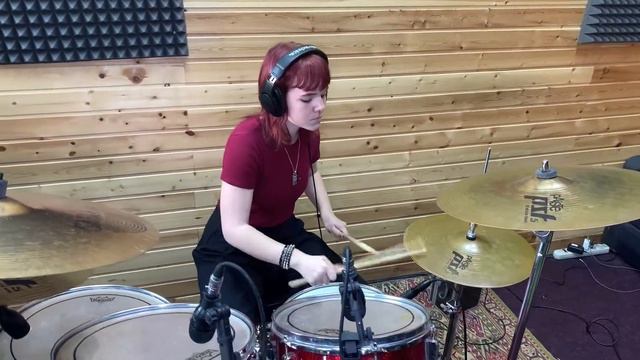 Limp Bizkit - Break stuff (Drum Cover by Катерина Горовая) смотреть онлайн