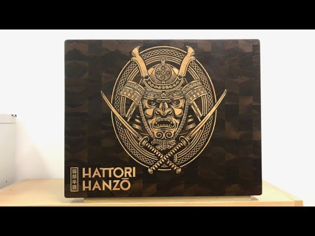 Торцевая разделочная доска Hattori Hanzo
Hattori Hanzo Board: Samurai Warrior With Katana Sword