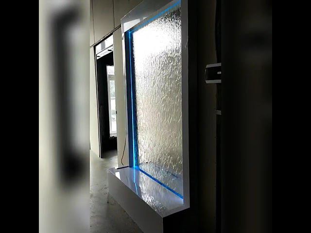 Водопад по зеркалу с RGB подсветкой. смотреть онлайн