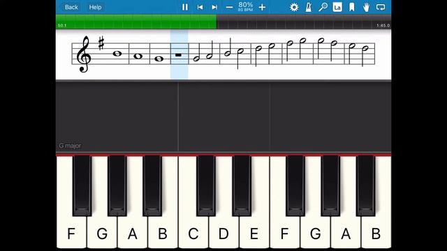 G Major scale смотреть онлайн