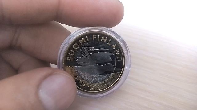 Биметаллические монеты Финляндия 5 евро 2014 (510) Карелия. Кукушка смотреть онлайн