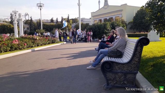 День ВМФ.ВДНХ,фонтан.Видео. смотреть онлайн
