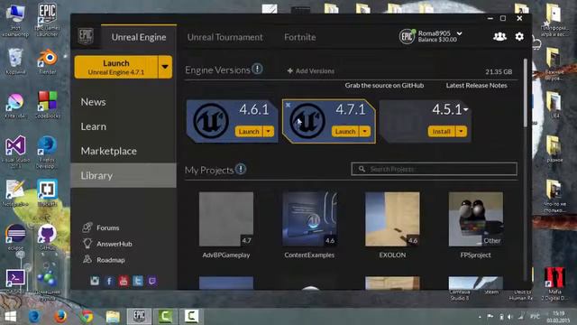 Установка UE4 с лаунчера смотреть онлайн