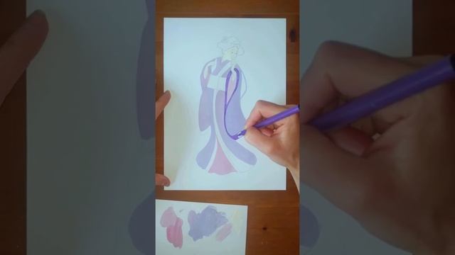 Рисуем японку в кимоно - образ девушки в традиционном японском костюме. Пошаговый видео-урок смотреть онлайн