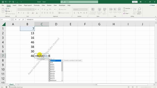 Max formula in Excel-How to find maximum value of a range смотреть онлайн