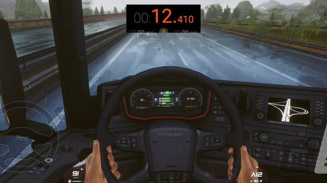 Volvo fh 16 vs Scania s | Speed Test Brake Test | Trucker Europe 3 смотреть онлайн