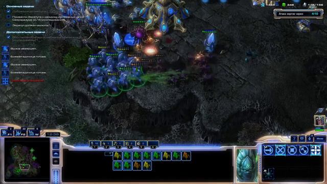 Прохождение кампании StarCraft 2: Wings of Liberty [эксперт] - 12 - Отголоски Будущего смотреть онлайн