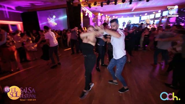 Panagiotis Aglamisis & Sandra Guzek - social dancing @ EL SOL WARSAW SALSA FESTIVAL 2019 смотреть онлайн