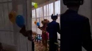 Щенячий патруль пришел на детский день рождения Гонщик Скай