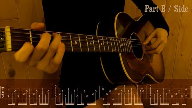 [SLOWTAB Mirror Mode] Tutorial - Dust in the Wind /Play Along смотреть онлайн