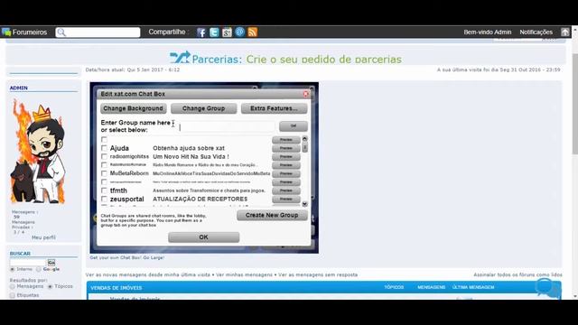 [TUTORIAL] Criar e instalar o "XAT" no fórum grátis Forumeiros смотреть онлайн