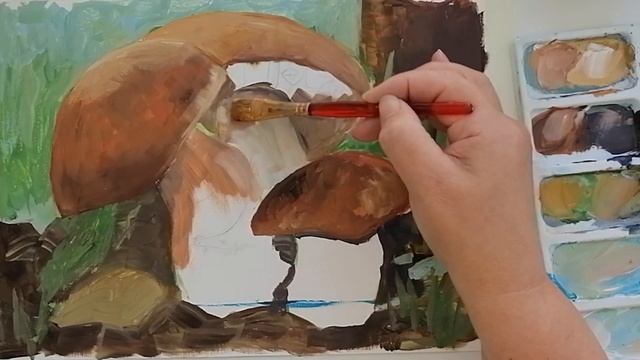 Думала нарисую за пять минут, но увлеклась и вместо наброска сделала полноценную картину смотреть онлайн